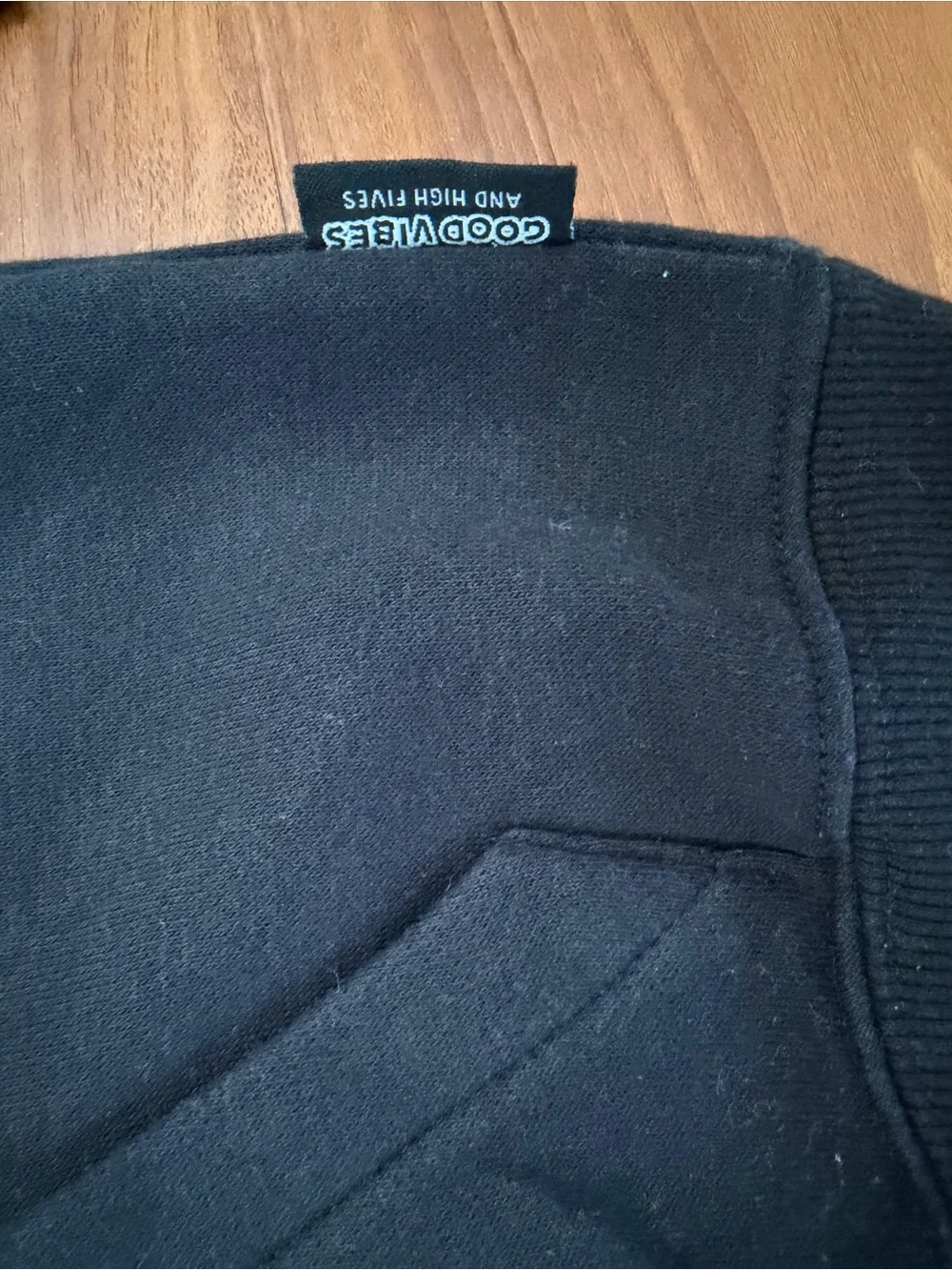 Cotton On Kids Black Hoodie with Kangaroo Pocket